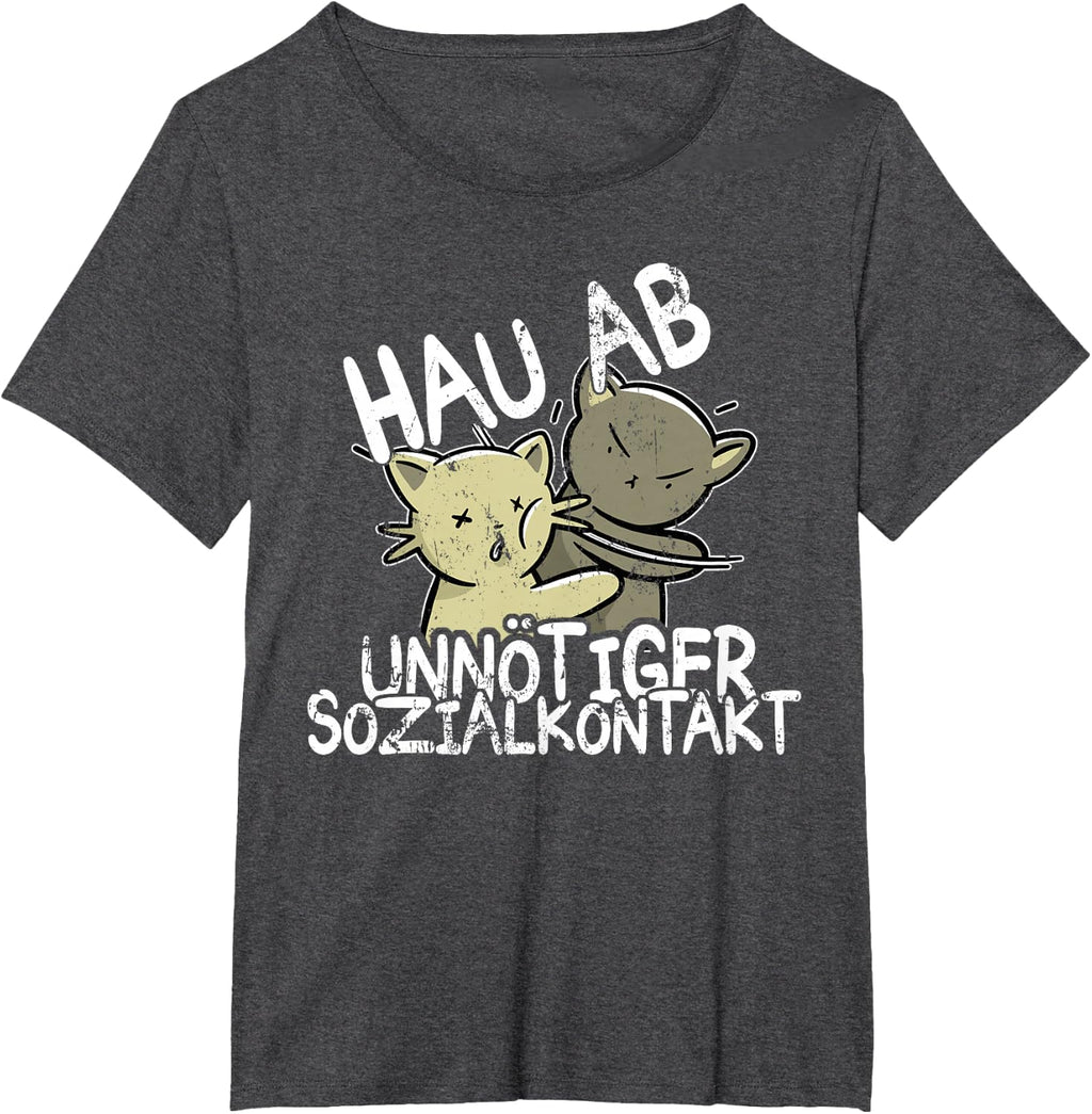 Hau Ab! Unnötiger Sozialkontakt BAKA Anime Style Geschenk T-Shirt