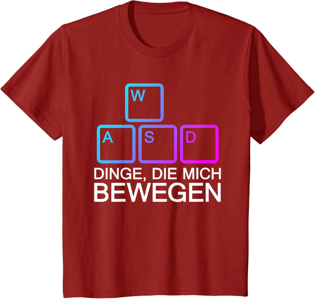 Dinge Die Mich Bewegen WASD PC Gamer WASD T-Shirt