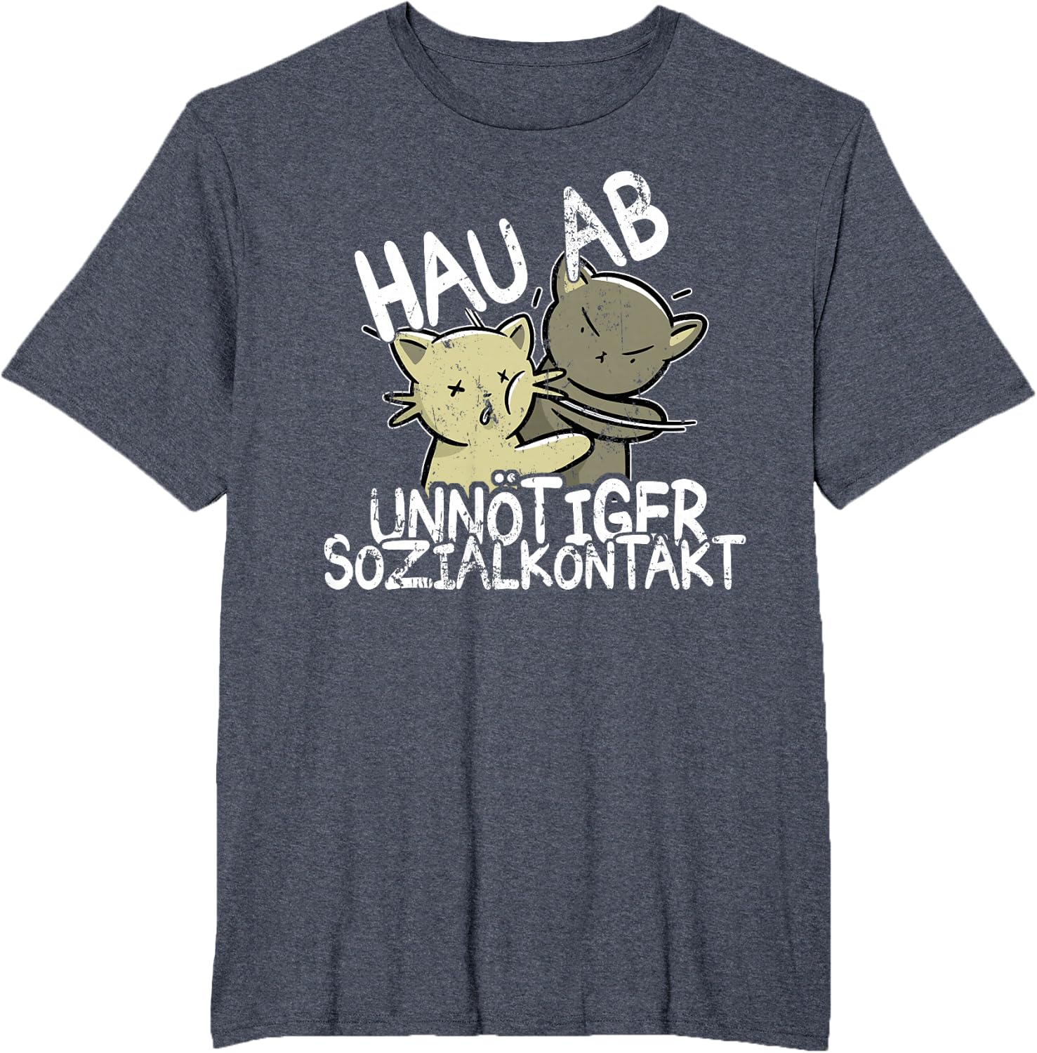 Hau Ab! Unnötiger Sozialkontakt BAKA Anime Style Geschenk T-Shirt