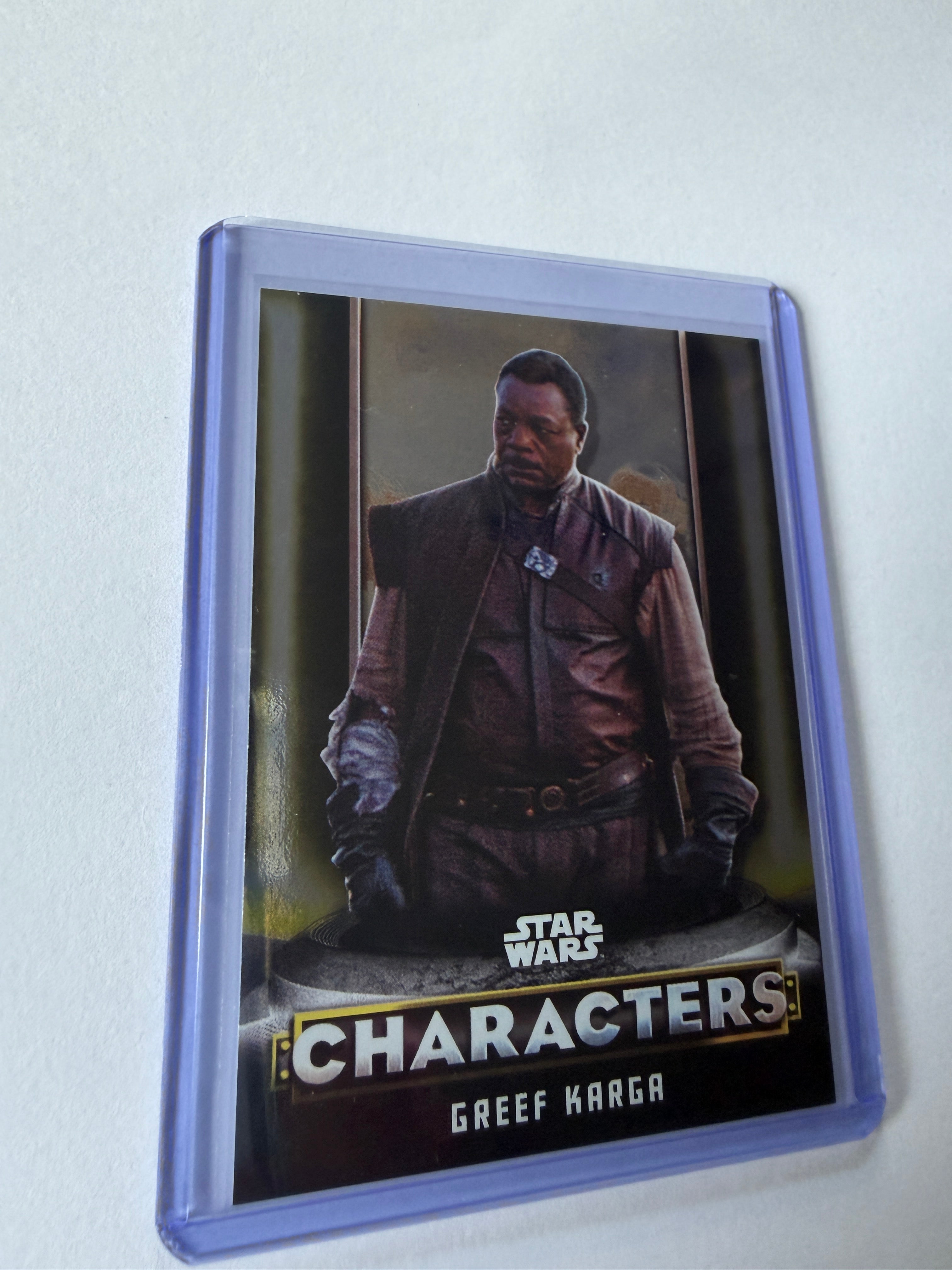 Star Wars Characters – Greef Karga – Goldener Rand – Rohkarte