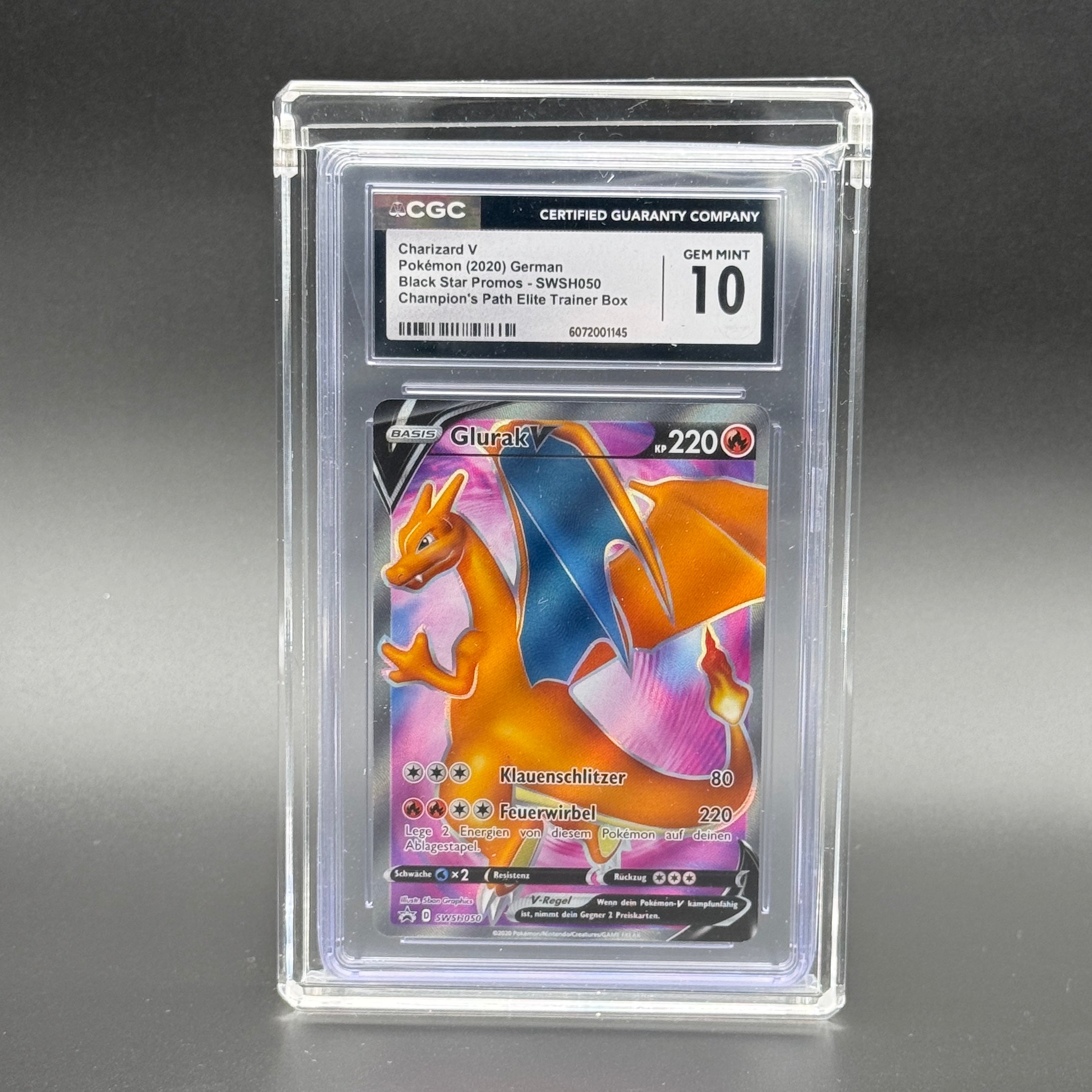 PREMIUM Acrylcase für PSA/CGC Karten inkl. Standfuß - PHANTOM CASE