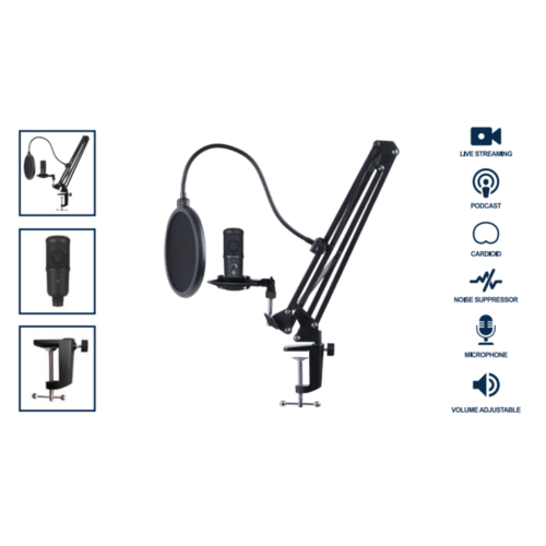 Emerson USB Gaming- und Streaming-Kondensatormikrofon