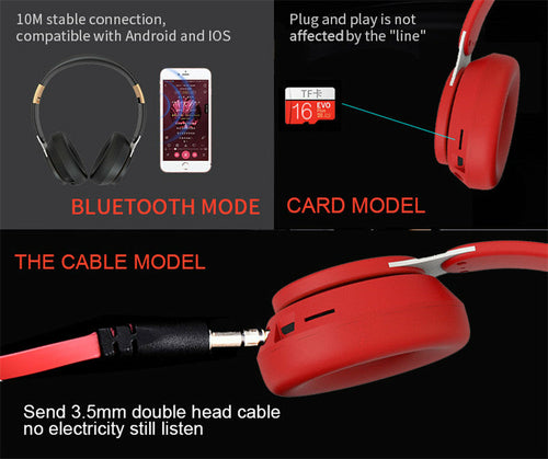 Dragon Wireless Bluetooth 5.0 Gaming-Headset mit TF-Kartensteckplatz